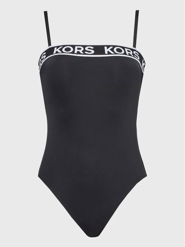 MICHAEL Michael Kors MICHAEL Michael Kors Бански костюм Logo Elastics MM2M510 Черен