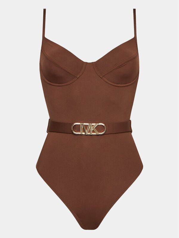 MICHAEL Michael Kors MICHAEL Michael Kors Бански костюм Solid Underwire MM1N615 Кафяв