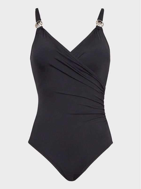 MICHAEL Michael Kors MICHAEL Michael Kors Бански костюм Solids Logo MM7M759 Черен