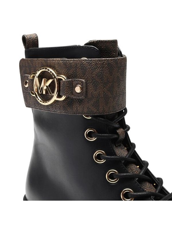 MICHAEL Michael Kors MICHAEL Michael Kors Боти Rory Lace Up Bootie 40F3ROFE1L Черен