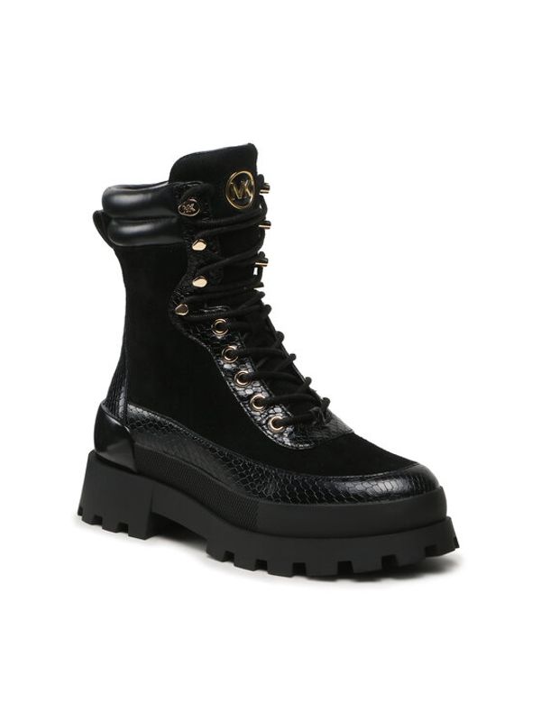 MICHAEL Michael Kors MICHAEL Michael Kors Боти Rowan Lace Up Bootie 40F3RWFE8S Черен