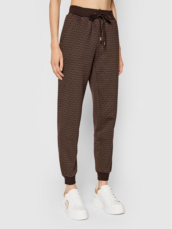 MICHAEL Michael Kors MICHAEL Michael Kors Долнище анцуг Terry MS1305138G Кафяв Tapered Fit