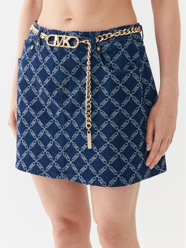 MICHAEL Michael Kors MICHAEL Michael Kors Дънкова пола MF3709D9NJ Тъмносин Regular Fit