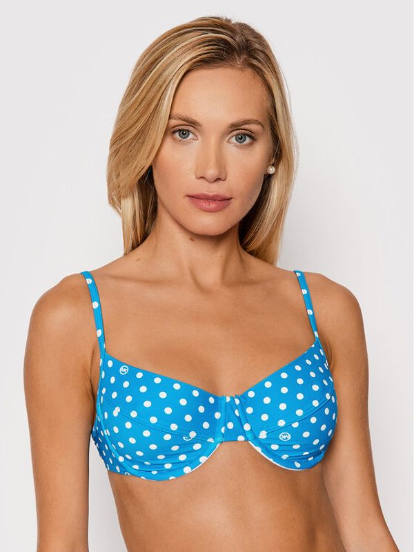 MICHAEL Michael Kors MICHAEL Michael Kors Горнище на бански MM8C618 Син