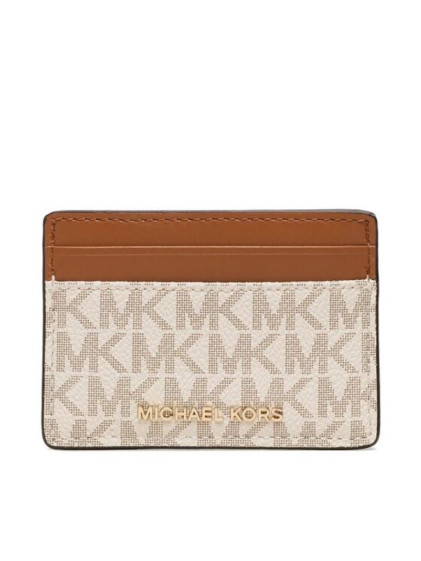 MICHAEL Michael Kors MICHAEL Michael Kors Калъф за кредитни карти Jet Set 34F1GJ6D0B Бежов
