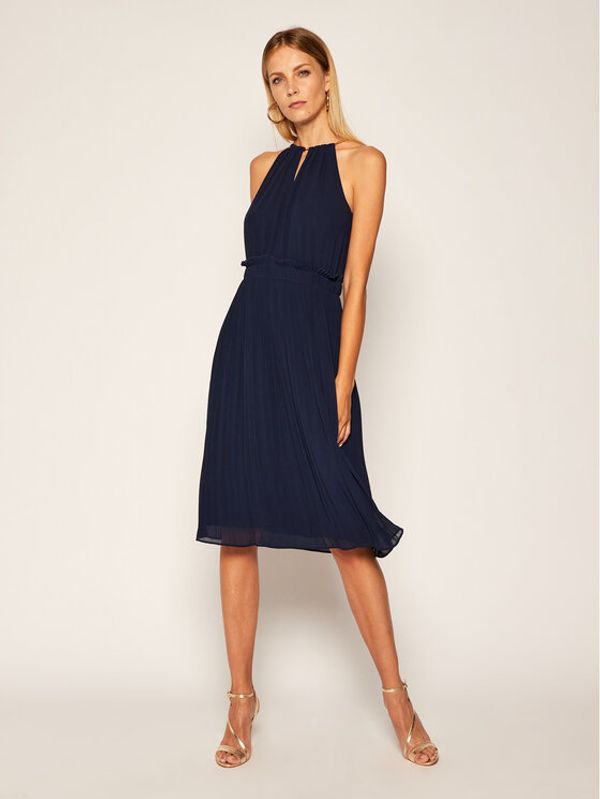 MICHAEL Michael Kors MICHAEL Michael Kors Коктейлна рокля Chain MB98X037R3 Тъмносин Regular Fit