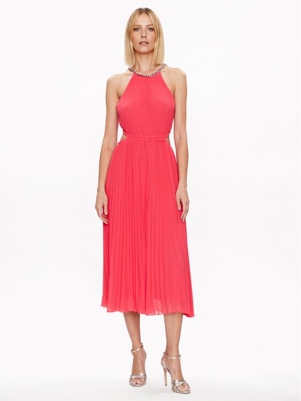 MICHAEL Michael Kors MICHAEL Michael Kors Коктейлна рокля MR381E77R3 Червен Regular Fit
