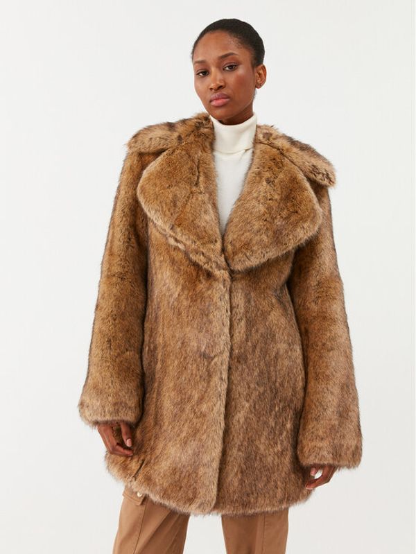 MICHAEL Michael Kors MICHAEL Michael Kors Кожено палто MF32087B9B Бежов Regular Fit