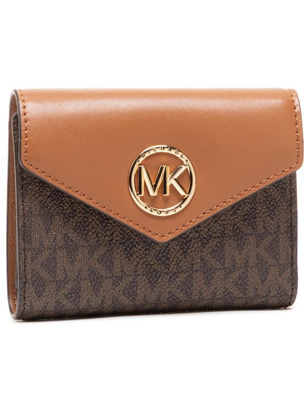 MICHAEL Michael Kors MICHAEL Michael Kors Малък дамски портфейл Carmen 34S1GNME6B Кафяв
