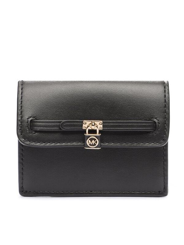 MICHAEL Michael Kors MICHAEL Michael Kors Малък дамски портфейл Hamilton Legacy 34F3G9HD5L Черен