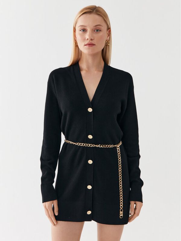 MICHAEL Michael Kors MICHAEL Michael Kors Плетена рокля MF360O24VR Черен Relaxed Fit