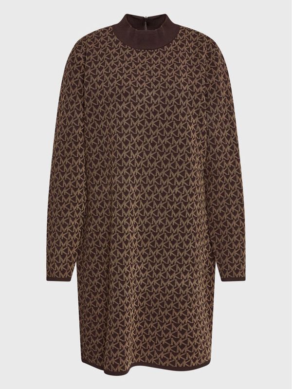 MICHAEL Michael Kors MICHAEL Michael Kors Плетена рокля MH180NV5KZ Кафяв Regular Fit