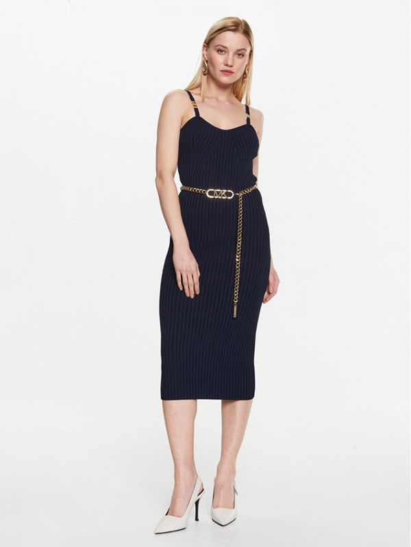 MICHAEL Michael Kors MICHAEL Michael Kors Плетена рокля MS381MK33D Тъмносин Slim Fit