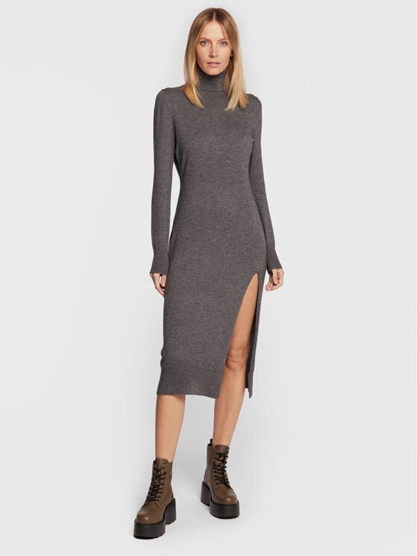 MICHAEL Michael Kors MICHAEL Michael Kors Плетена рокля MU2813ECSN Сив Regular Fit