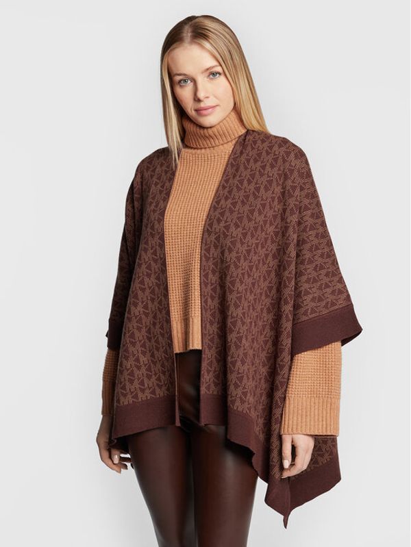 MICHAEL Michael Kors MICHAEL Michael Kors Пончо MF260HL46G Кафяв Relaxed Fit