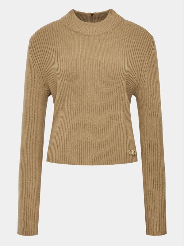 MICHAEL Michael Kors MICHAEL Michael Kors Пуловер MF360P26V1 Кафяв Regular Fit