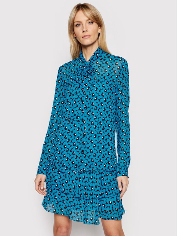 MICHAEL Michael Kors MICHAEL Michael Kors Риза Floreale MS14KRV1BZ Син Regular Fit