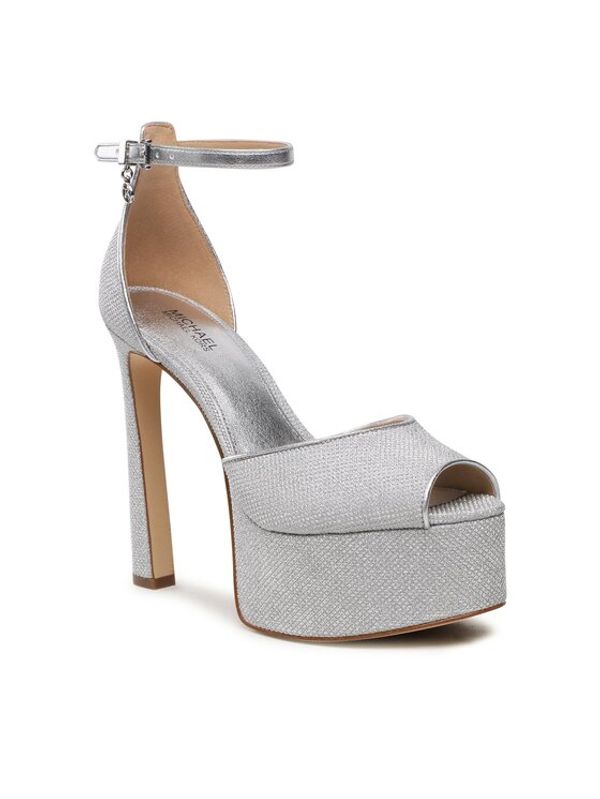 MICHAEL Michael Kors MICHAEL Michael Kors Сандали Martina Peep To Pump 40S3MTHP1Q Сребрист