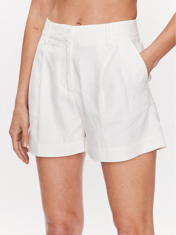 MICHAEL Michael Kors MICHAEL Michael Kors Шорти от плат MS330129BA Бял Regular Fit