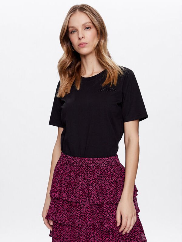 MICHAEL Michael Kors MICHAEL Michael Kors Тишърт MR3510497J Черен Regular Fit