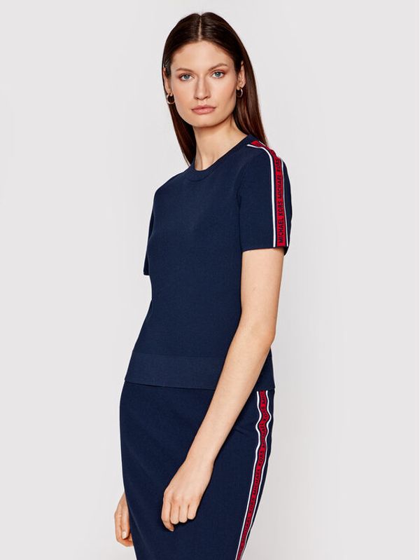 MICHAEL Michael Kors MICHAEL Michael Kors Тишърт MS1601M1FW Тъмносин Regular Fit