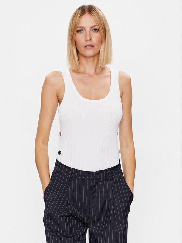 MICHAEL Michael Kors MICHAEL Michael Kors топ MS36P9U33D Бял Slim Fit