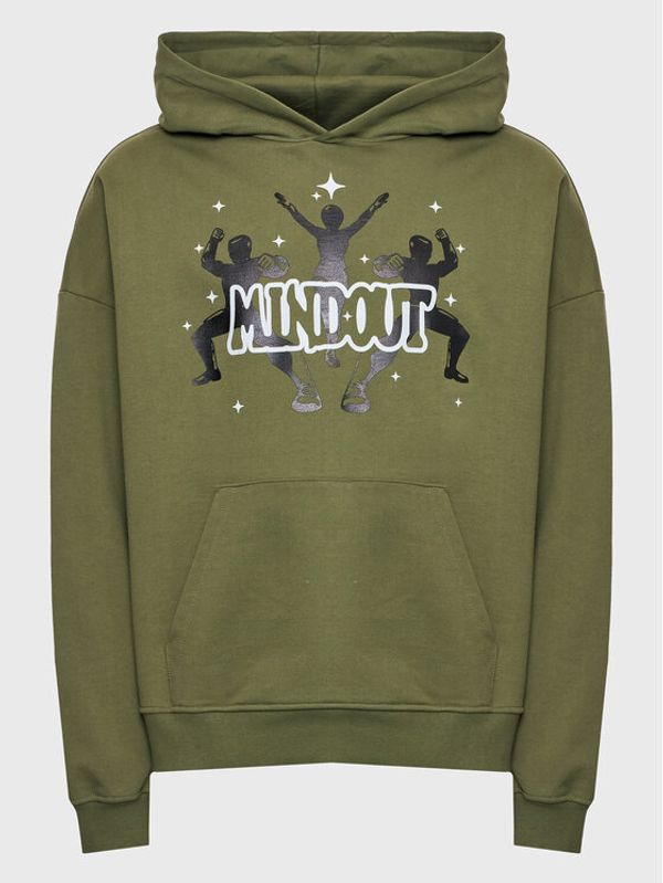 Mindout Mindout Суитшърт Trinary T2023-1 Зелен Regular Fit
