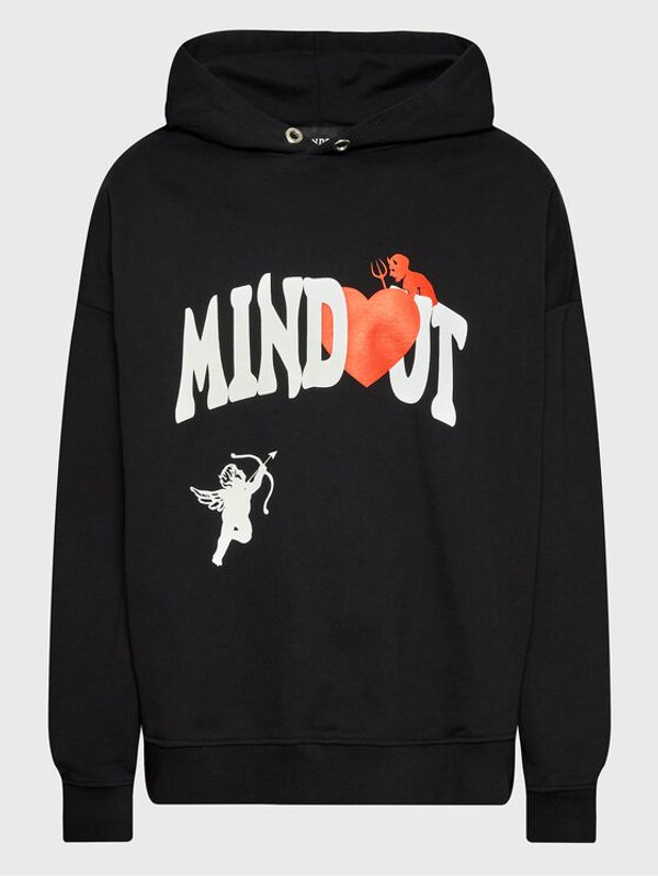 Mindout Mindout Суитшърт Unisex Heart Черен Oversize