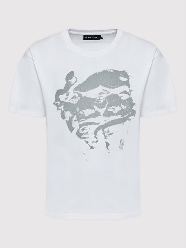Mindout Mindout Тишърт Unisex Rebuild no.3 Бял Oversize