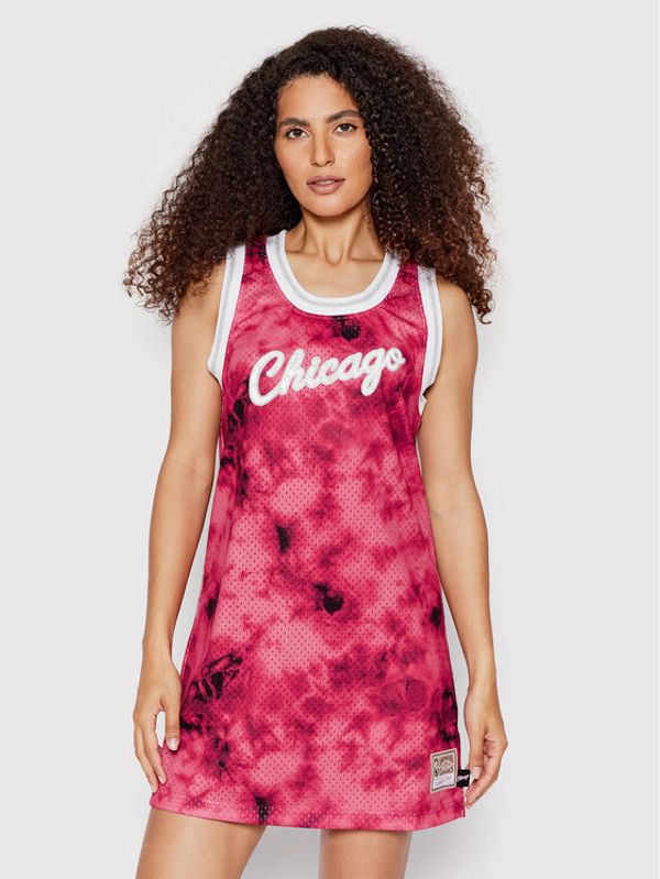 Mitchell & Ness Mitchell & Ness Ежедневна рокля TDRSLF19018 Червен Regular Fit