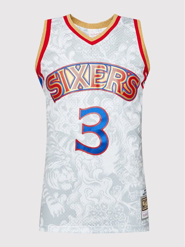 Mitchell & Ness Mitchell & Ness Мъжки топ TFSM1248 Бял Regular Fit