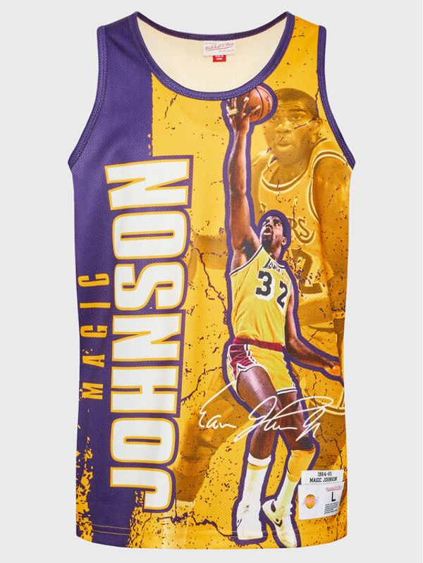 Mitchell & Ness Mitchell & Ness Мъжки топ TNMK5010 Жълт Regular Fit