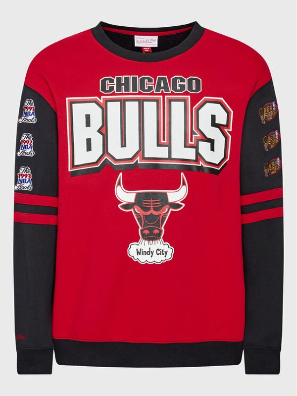 Mitchell & Ness Mitchell & Ness Суитшърт FCPO3400 Червен Regular Fit