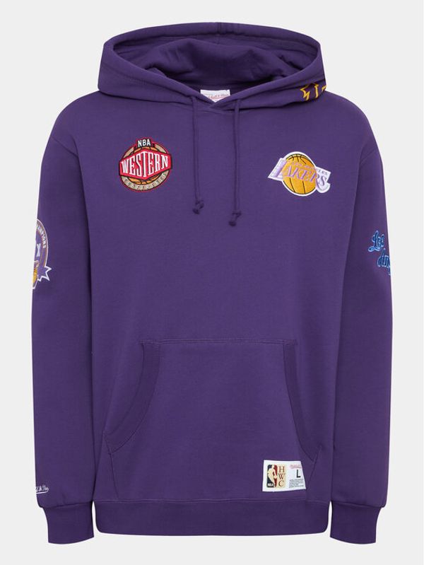 Mitchell & Ness Mitchell & Ness Суитшърт FPHD4987 Виолетов Regular Fit