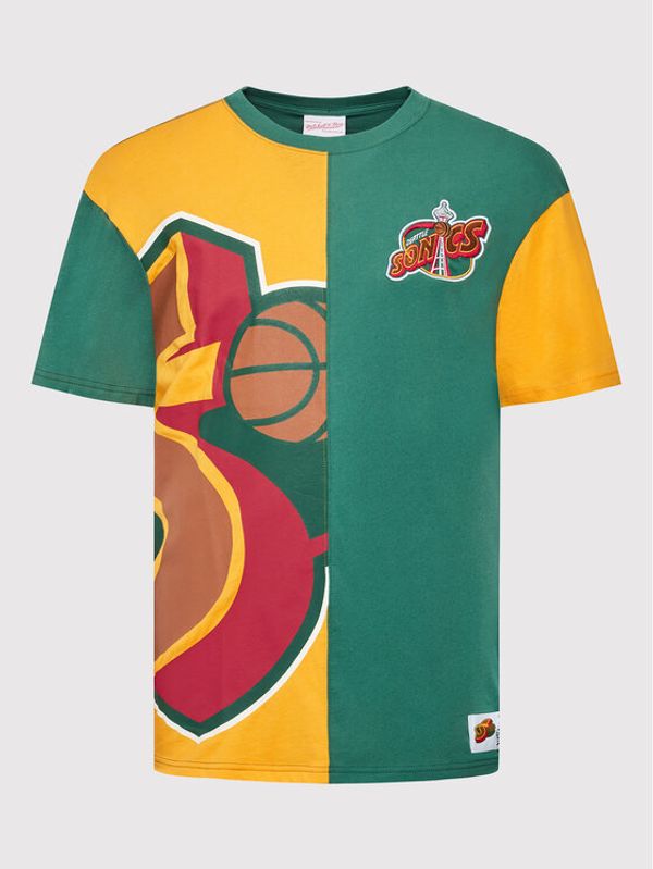 Mitchell & Ness Mitchell & Ness Тишърт TCRW1226 Зелен Relaxed Fit