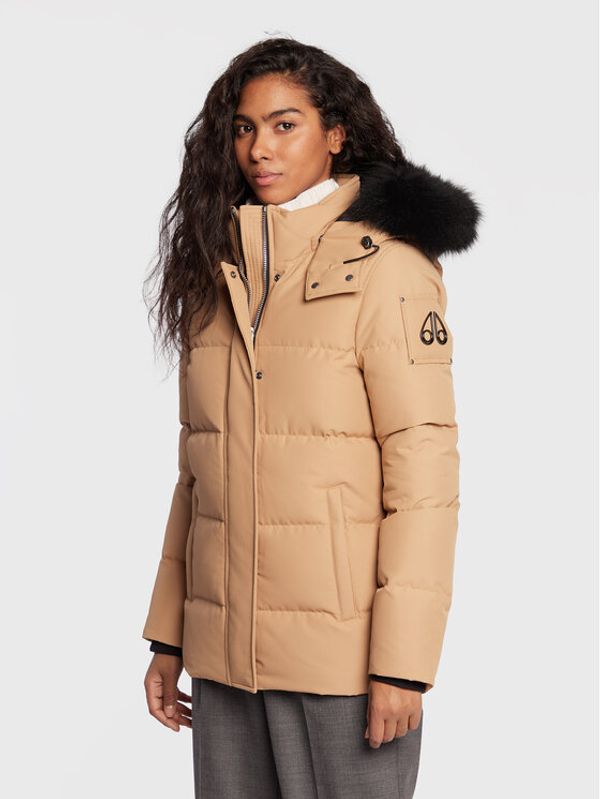 Moose Knuckles Moose Knuckles Пухено яке M32LJ179 Бежов Regular Fit