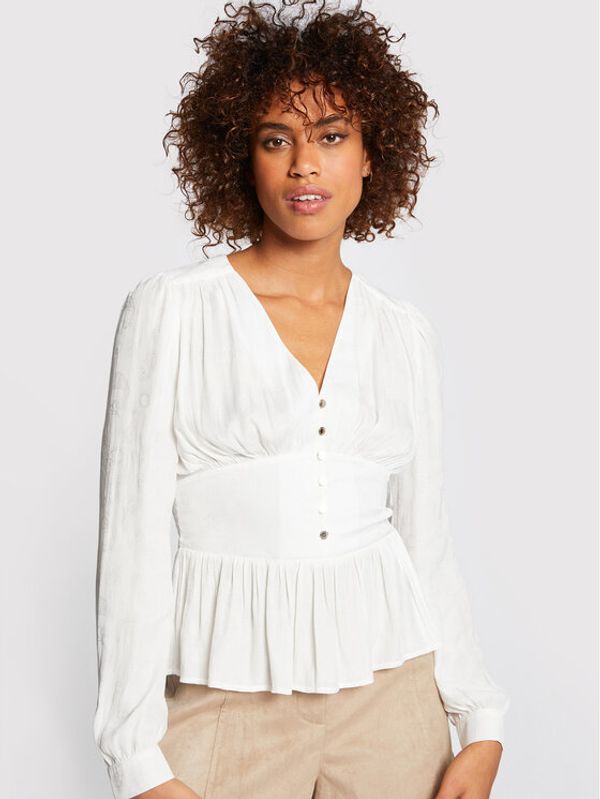 Morgan Morgan Блуза 211-CHUBBY Бял Regular Fit