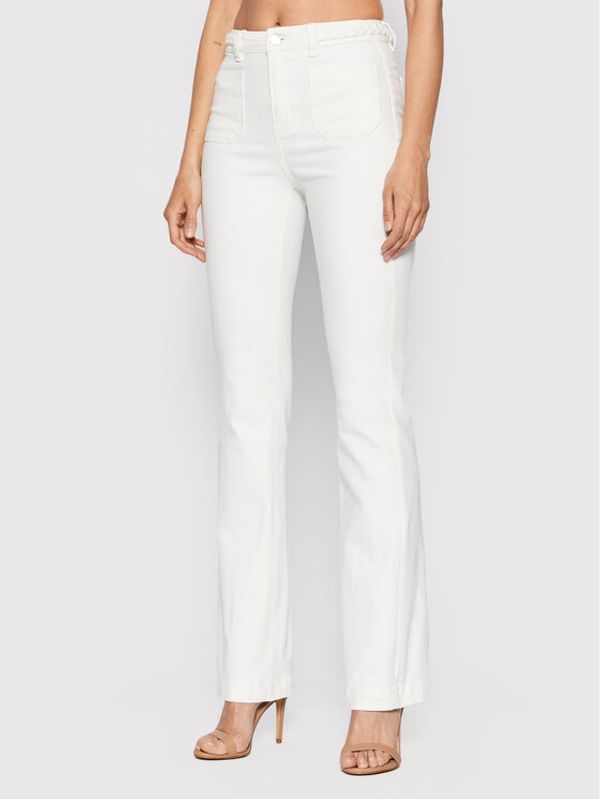 Morgan Morgan Дънки 221-PSEVEN Бял Bootcut Fit