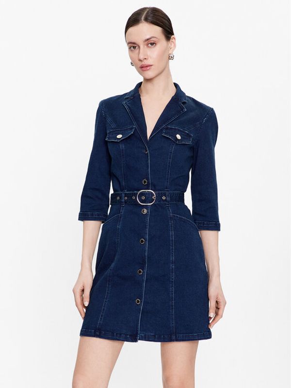 Morgan Morgan Дънкова рокля 231-RYOL Тъмносин Slim Fit