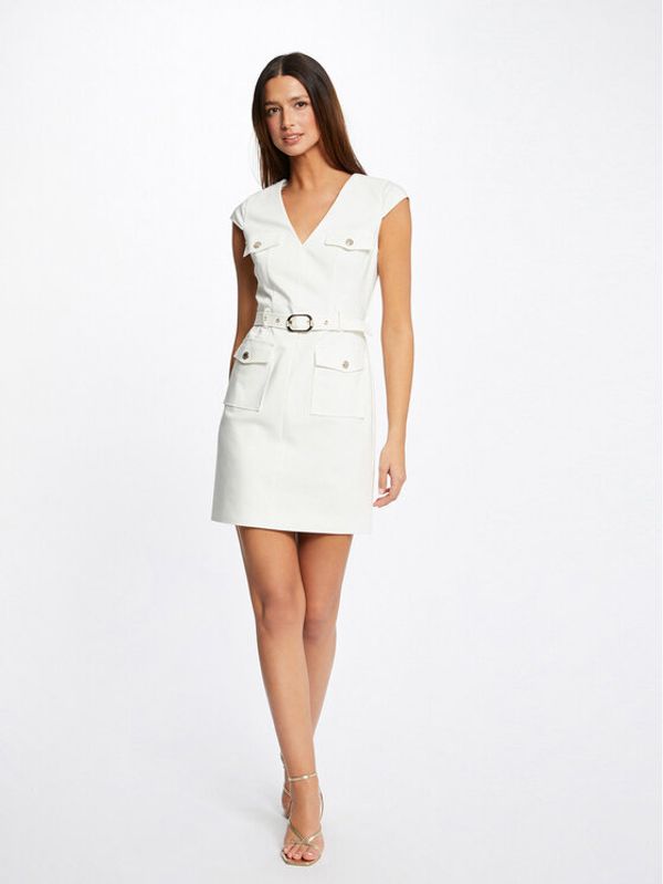 Morgan Morgan Ежедневна рокля 231-RBILLY Екрю Regular Fit