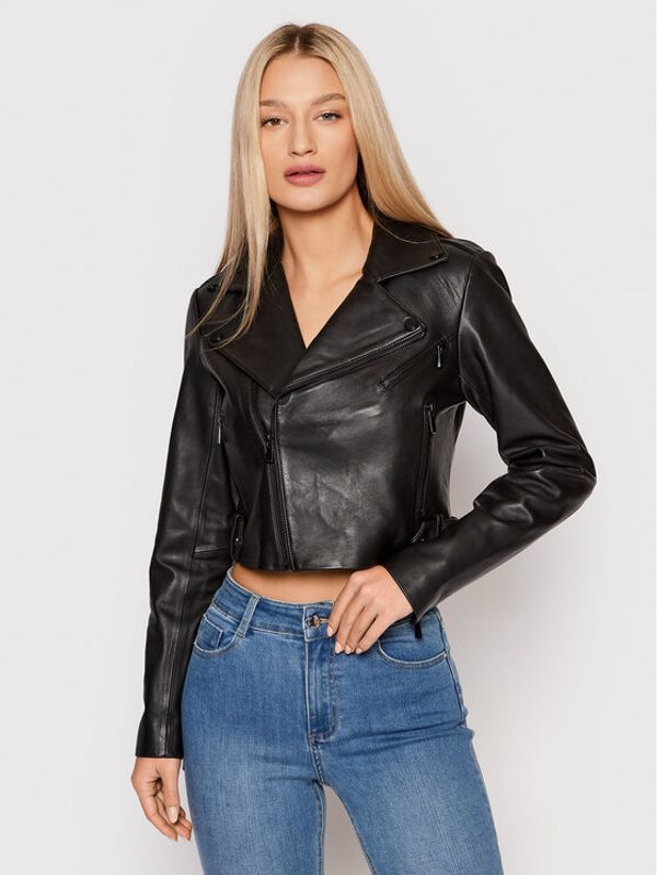 Morgan Morgan Кожено яке 221-GSMART Черен Regular Fit