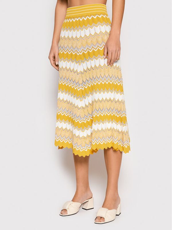 Morgan Morgan Миди пола 221-JDONA Жълт Regular Fit