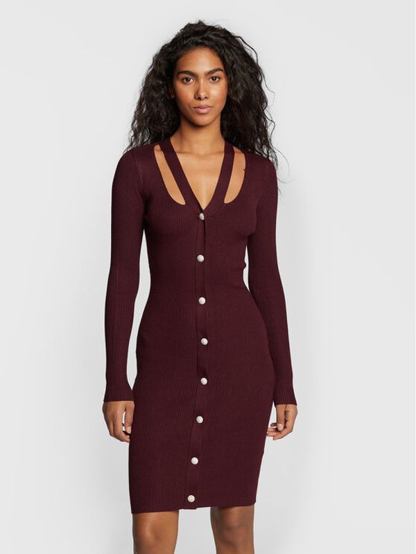 Morgan Morgan Плетена рокля 222-RMILLIA Бордо Slim Fit