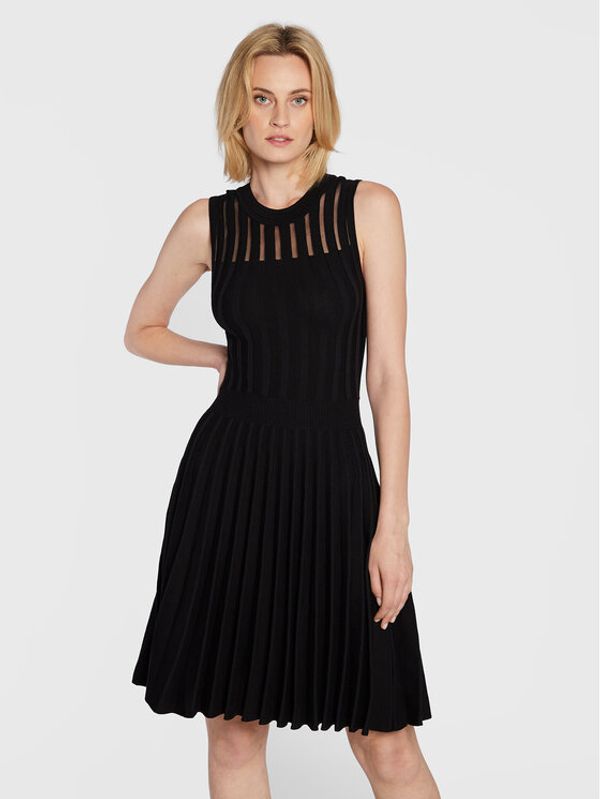 Morgan Morgan Плетена рокля 222-RMPLISS Черен Slim Fit