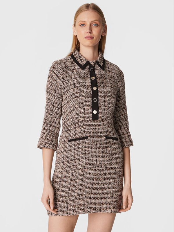 Morgan Morgan Плетена рокля 222-ROZIA.F Бежов Regular Fit