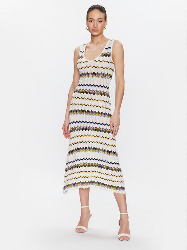 Morgan Morgan Плетена рокля 231-RMARTI Екрю Regular Fit