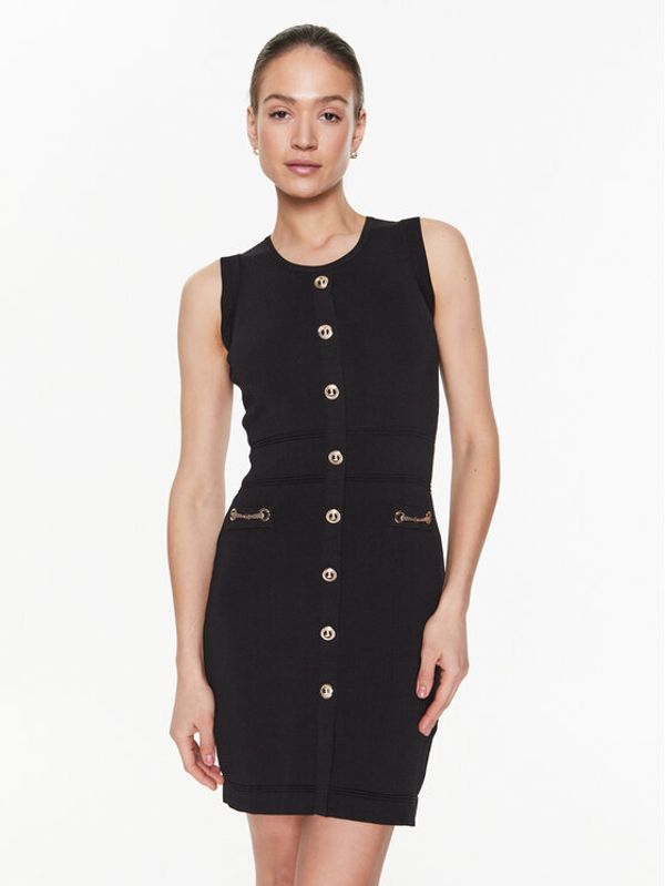 Morgan Morgan Плетена рокля 231-RMCOEUR Черен Slim Fit