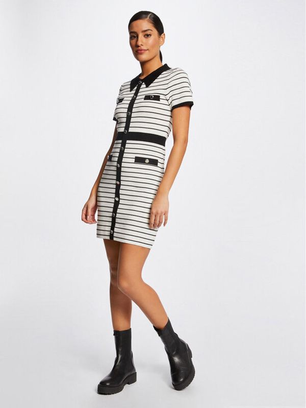 Morgan Morgan Плетена рокля 231-RMLYA Екрю Slim Fit