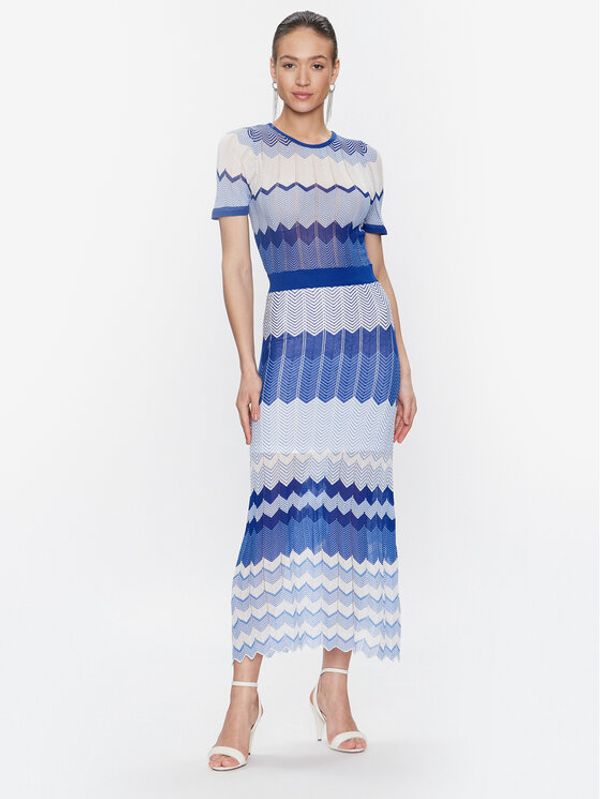 Morgan Morgan Плетена рокля 231-RMRAYA Син Regular Fit