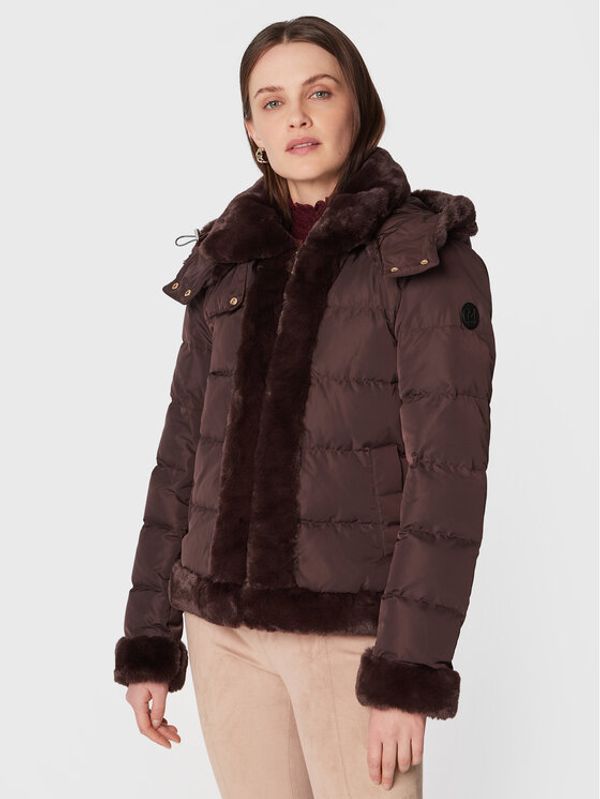 Morgan Morgan Пухено яке 222-GARET2 Кафяв Regular Fit